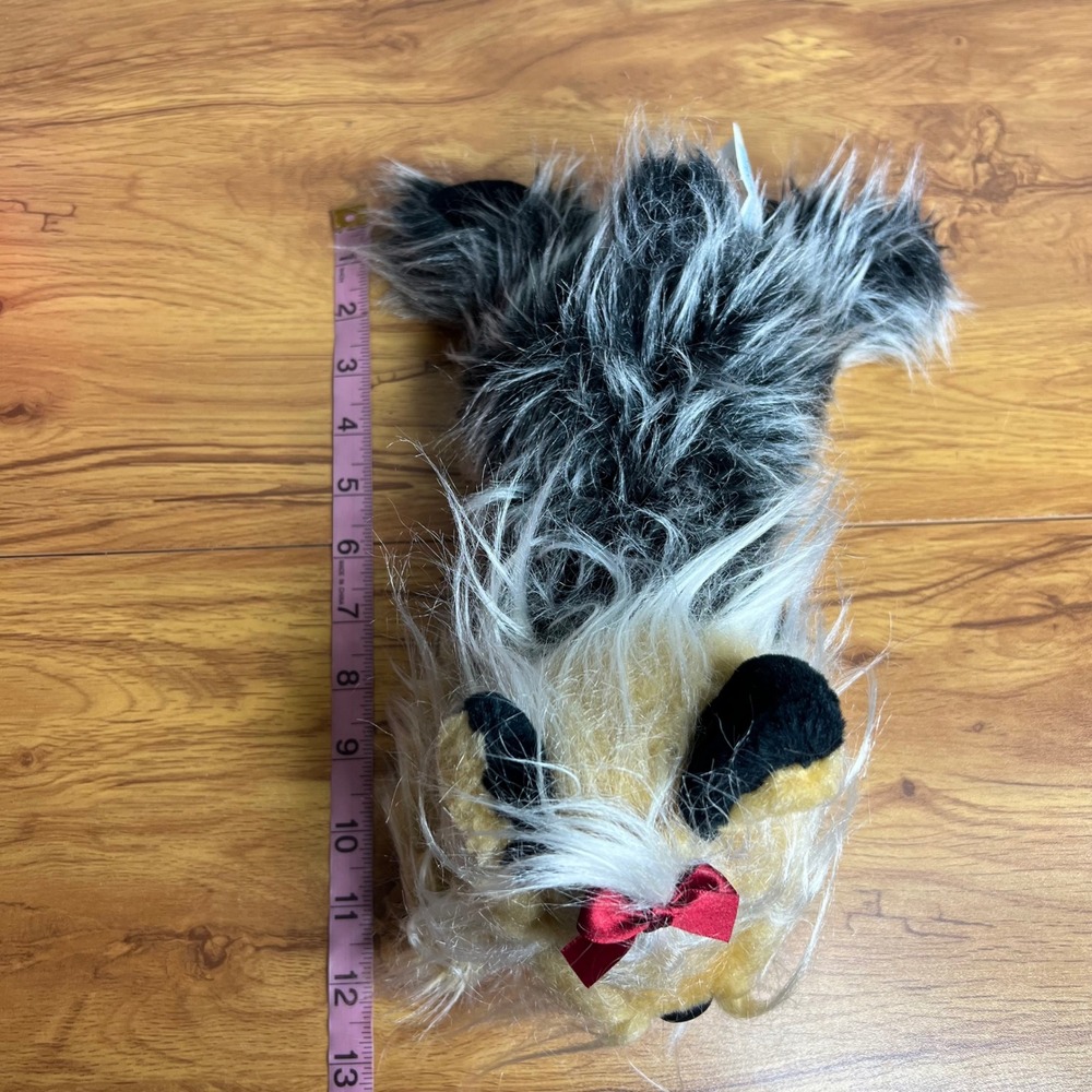 Animal Alley Vintage Plush Yorkie Yorkshire Terrier Toys R Us Red Bow 2000 - Picture 8 of 8